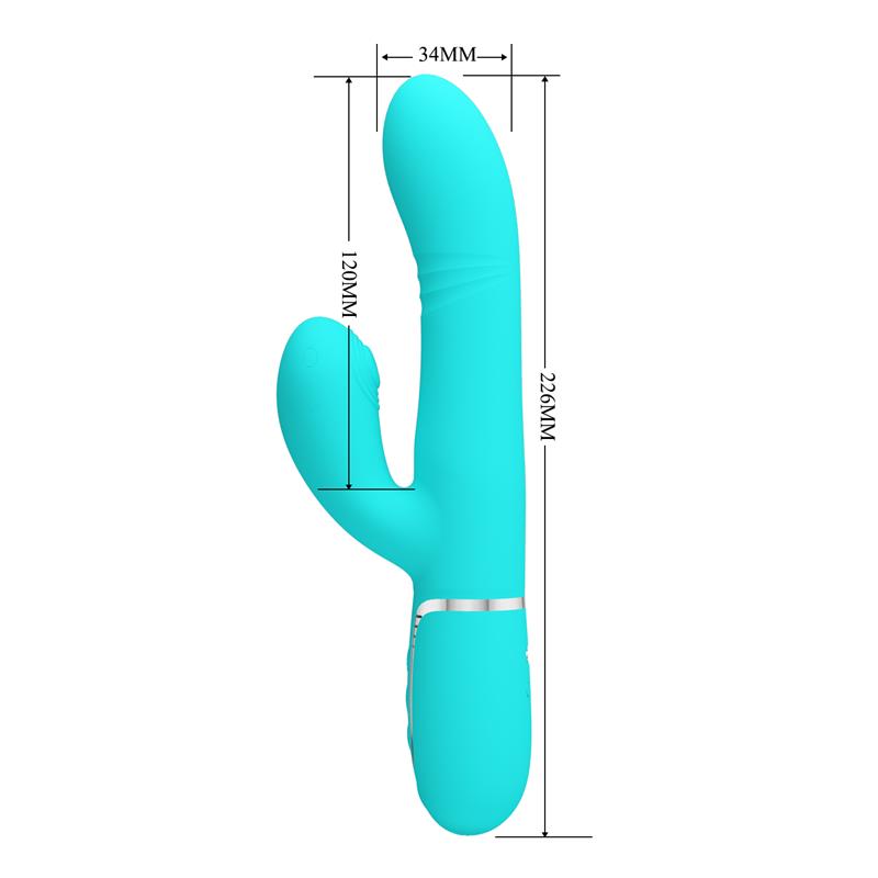 Pretty Love - Vibrador Punto G Multifunción Verde Agua