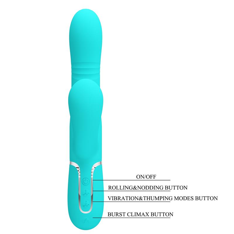 Pretty Love - Vibrador Punto G Multifunción Verde Agua