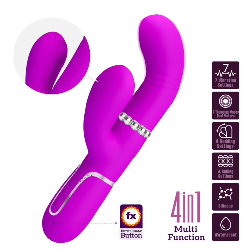 Pretty Love - Vibrador Punto G Multifunción Fucsia