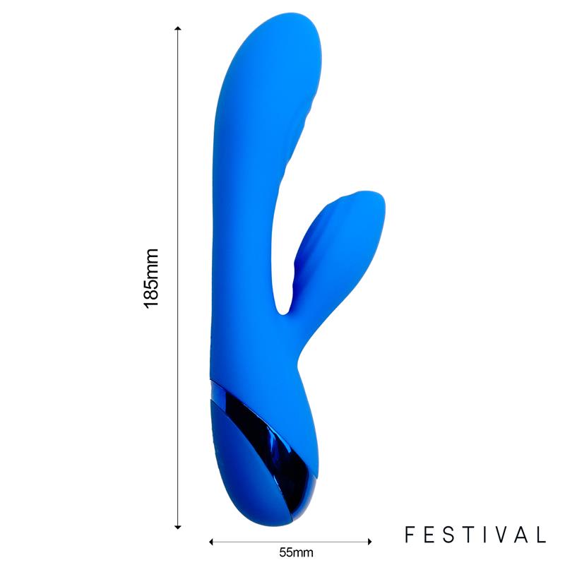 Vibrador  Marna Usb Azul