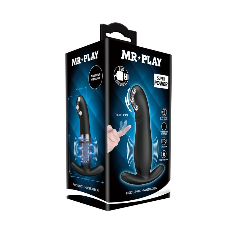 Mr Play - Masajeador De Prostata Negro Recargable