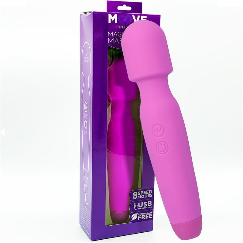 Masajeador Silicona Magic Wand  Purpura