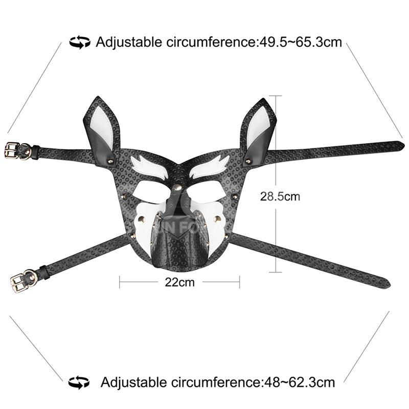 Máscara Cachorro Rebellion Reign Howl Blanco