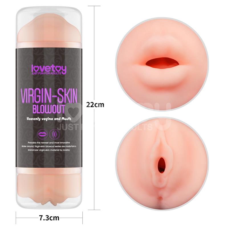 Masturbador Masculino Virgin-Skin Vagina Y Boca
