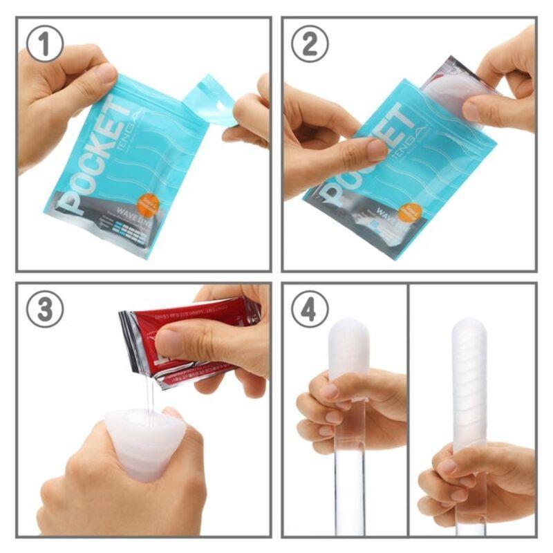 Tenga - Wave Line Masturbador Pocket