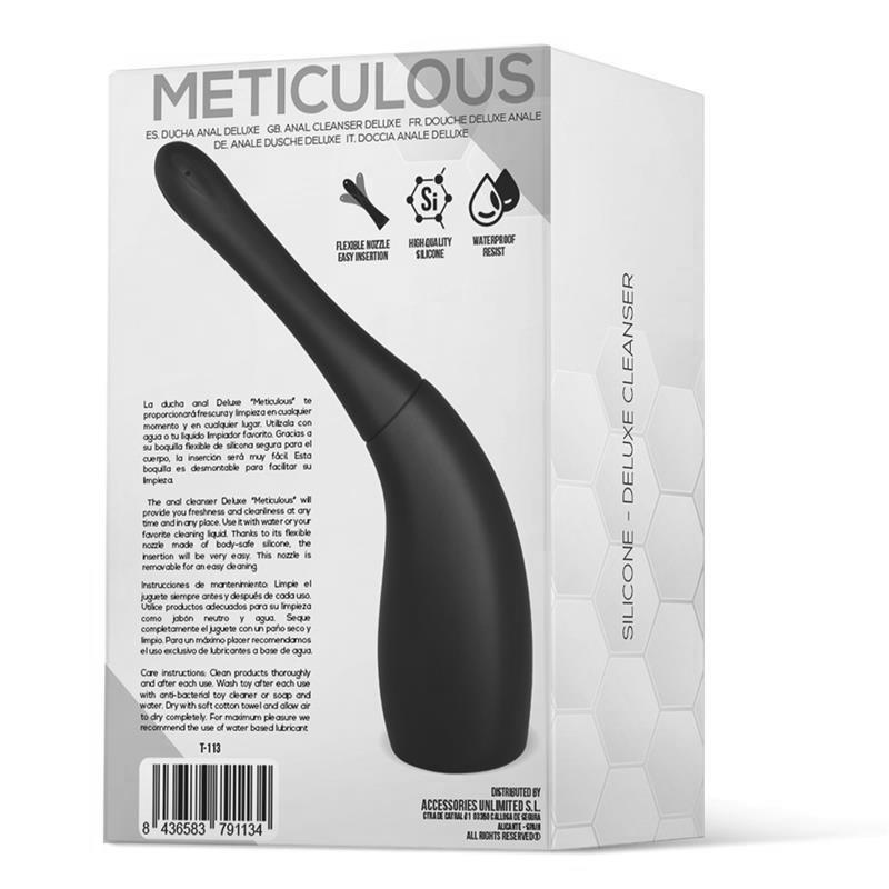 Ducha Anal Meticulous  Deluxe Silicona Negro