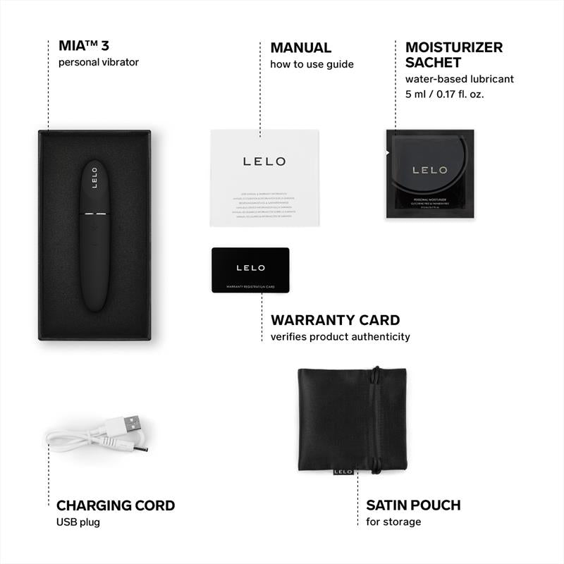 Lelo - Mia 3 Vibrador Personal Negro