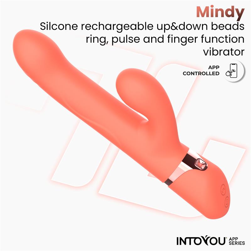 Mindy Vibrador Con Anillo De Bolas Up And Down, Finger Y Pulsación Con App