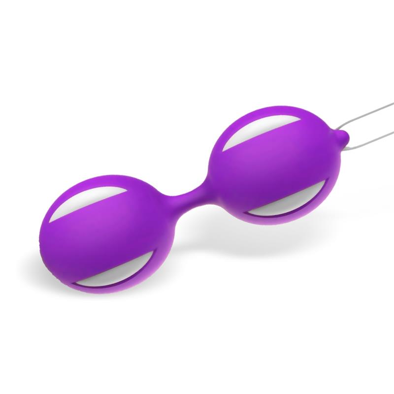 Misha Bola De Kegel Doble Silicona Púrpura