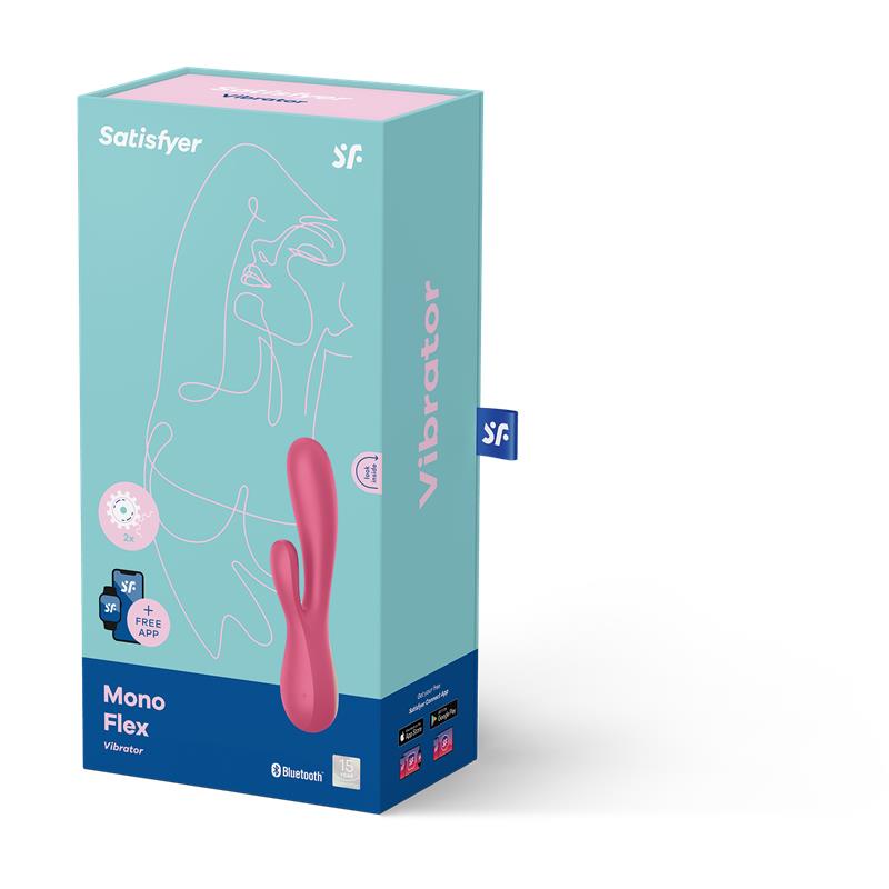 Mono Flex Vibrador Con App Rojo