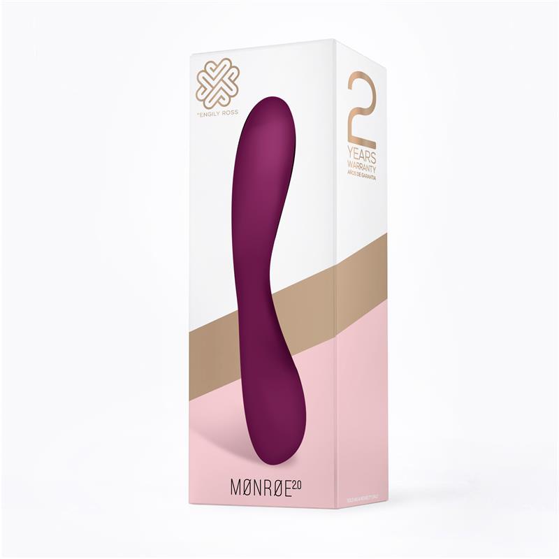 Monroe Vibrador Silicona Recargable Usb Púrpura