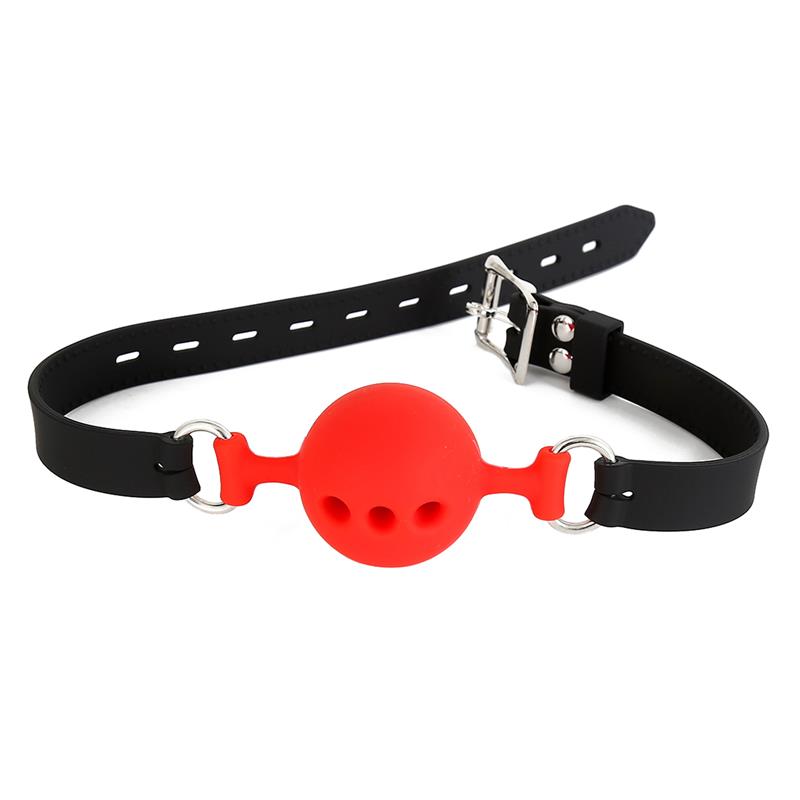 Mordaza Bola Silicona Transpirable M - 4.5 Cm