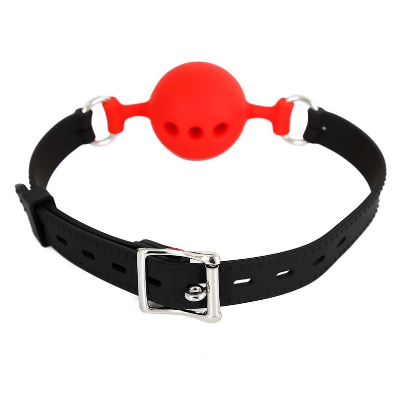 Mordaza Bola Silicona Transpirable M - 4.5 Cm