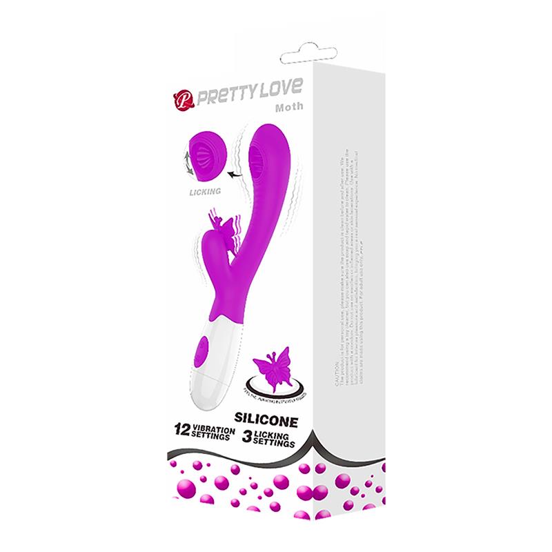 Pretty Love - Moth Licking & Vibrating Lila