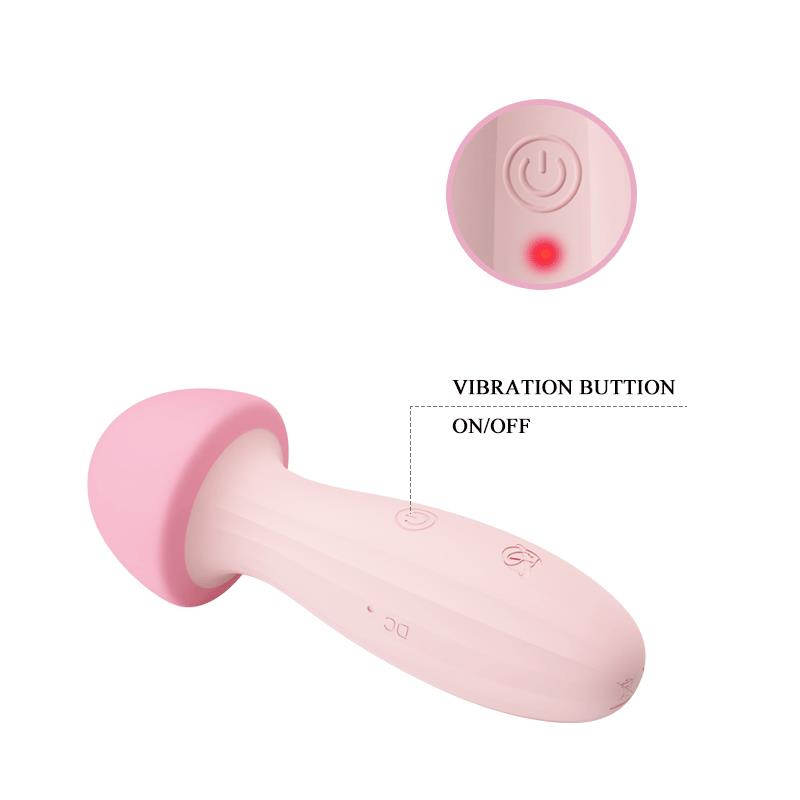 Vibrador/Masajeador Mushroom Silicona Usb