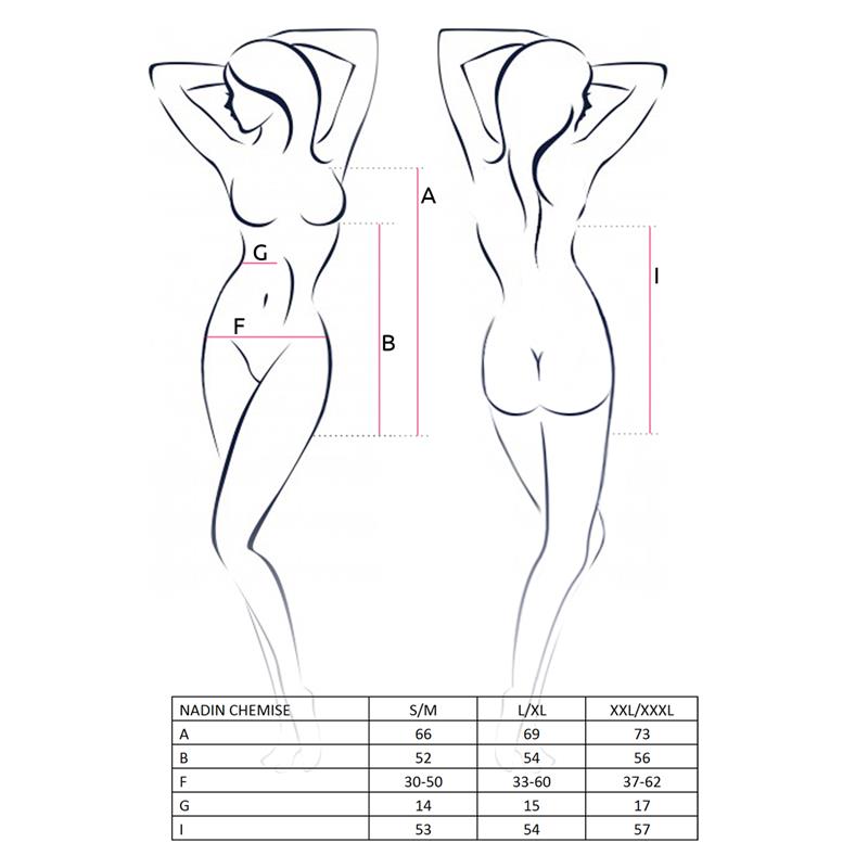 Nadin Chemise Rojo/Negro Talla (Interno):Xxl/Xxxl