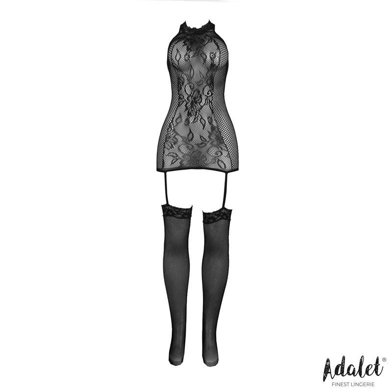 Nicole Bodystocking Con Liguero Talla (Interno):S/M