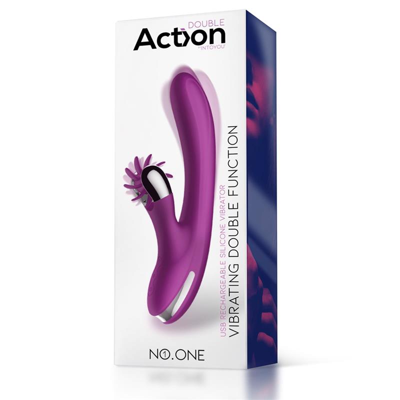 No. One Vibrador Con Rueda Estimuladora Usb Silicona