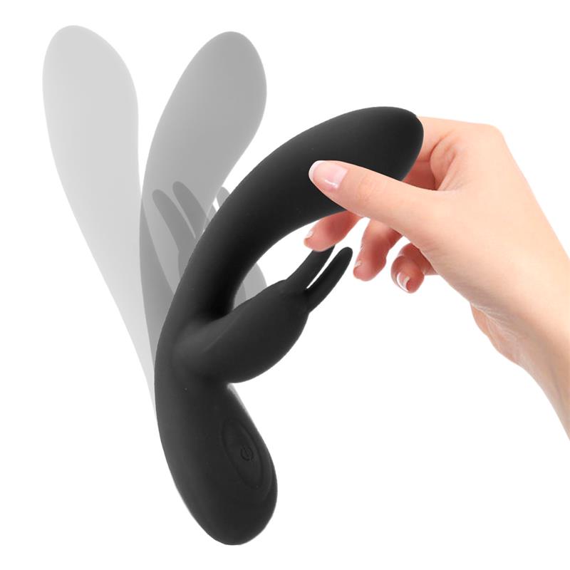 Noir Vibrador Silicona Líquida Inyectada Usb