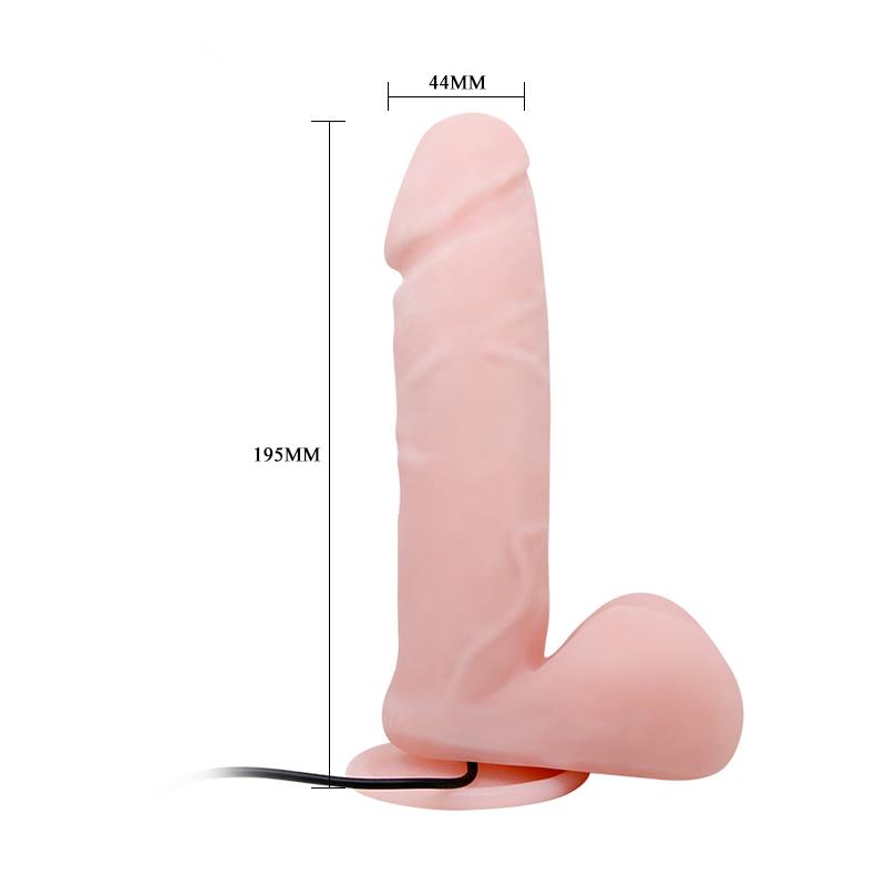Baile - Vibrador Realistico Oliver Con Funcion Rotacion