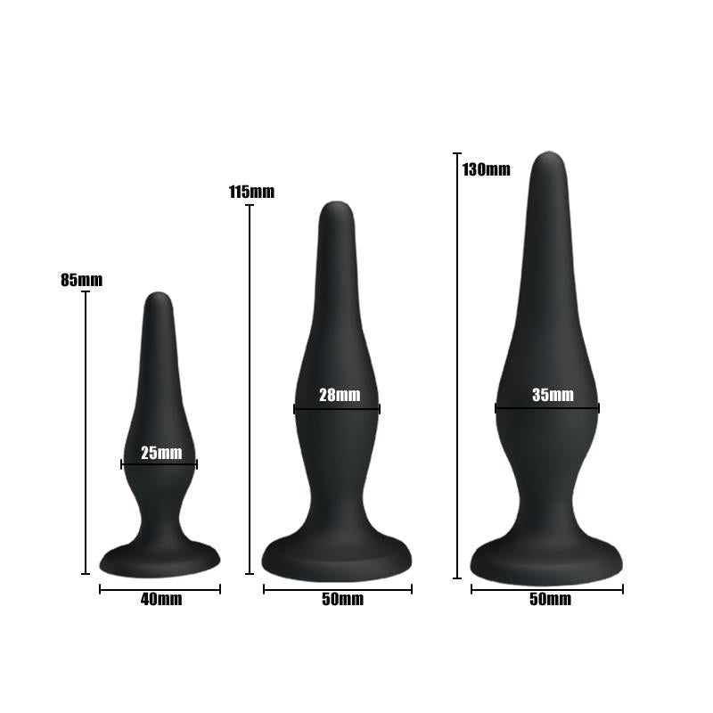 Butt Plug Set Of 3 Clave 35