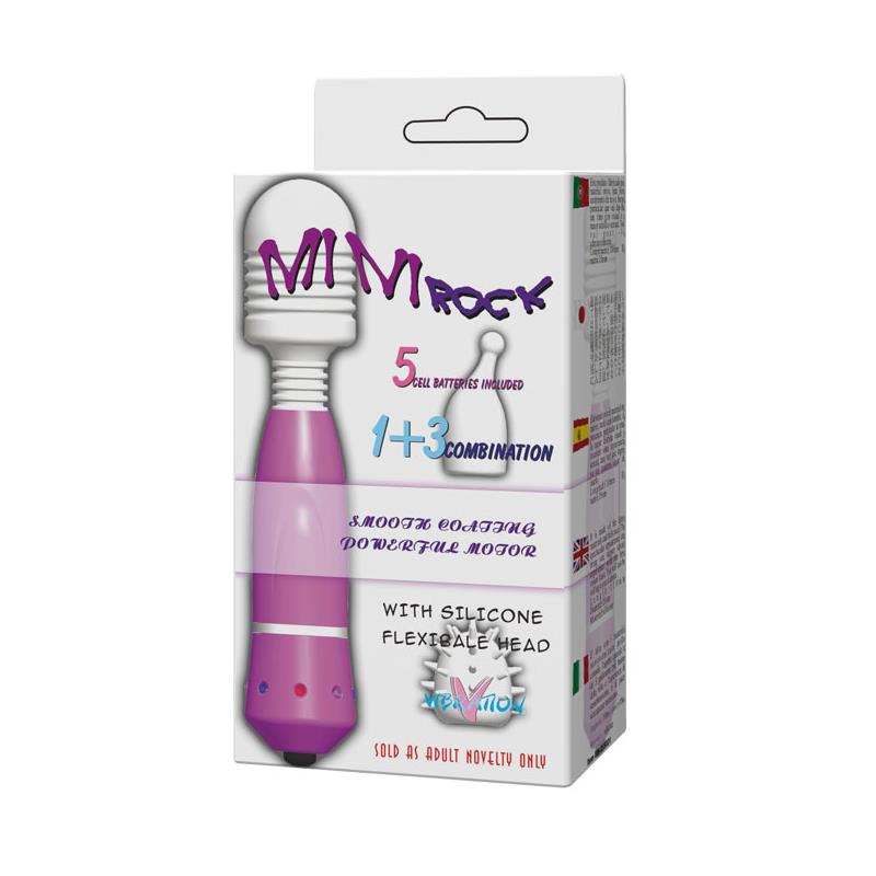 Masajeador Y 3 Cabezales Mini Rock  Baile Pack