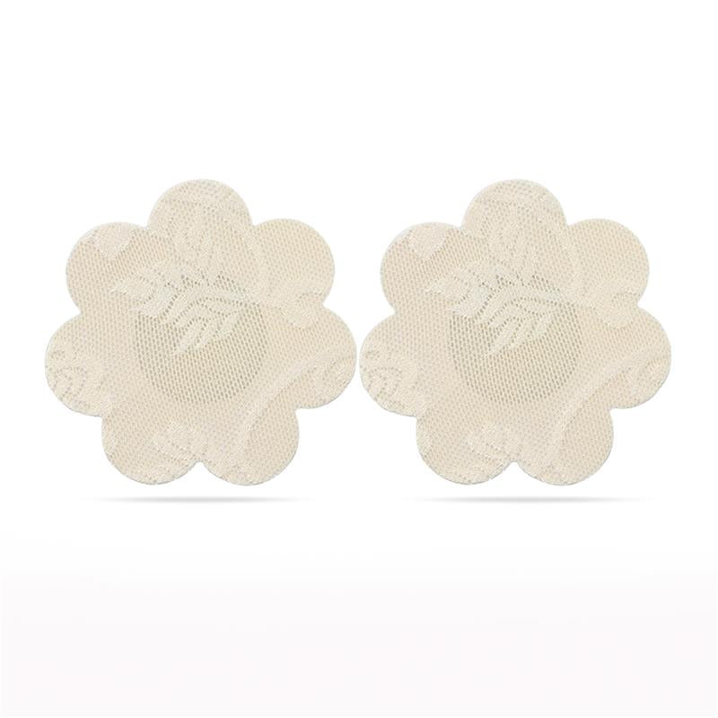 Pack Pezoneras Flor Y Corazón Beige