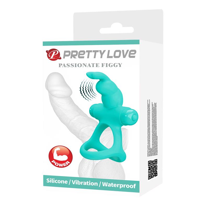 Pretty Love - Figgy Anillo Vibrador Rabbit Verde