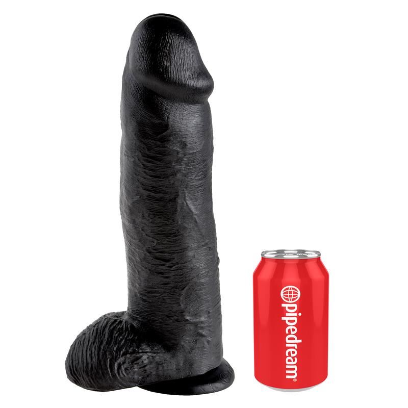 Pene Con Testículos De 12 Color Negro