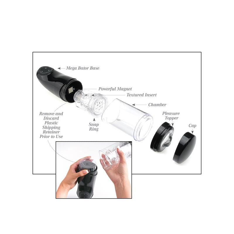 Extreme Toyz - Pdx Mega Bator Usb Masturbador Masculino Ano Negro