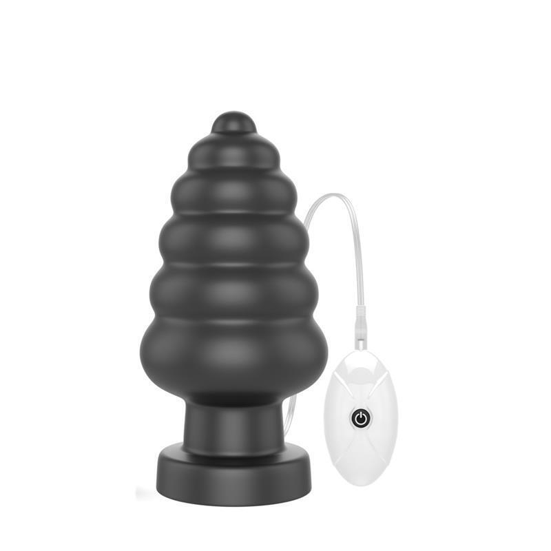 Plug Anal Con Vibración King Sized 7 Negro