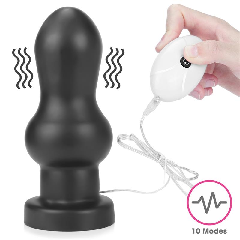 Plug Anal Con Vibración King Sized 7 Negro