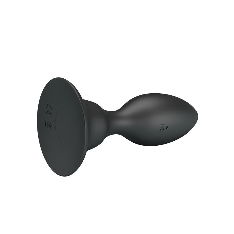 Mr Play - Plug Anal Con Vibracion Negro Control Remoto