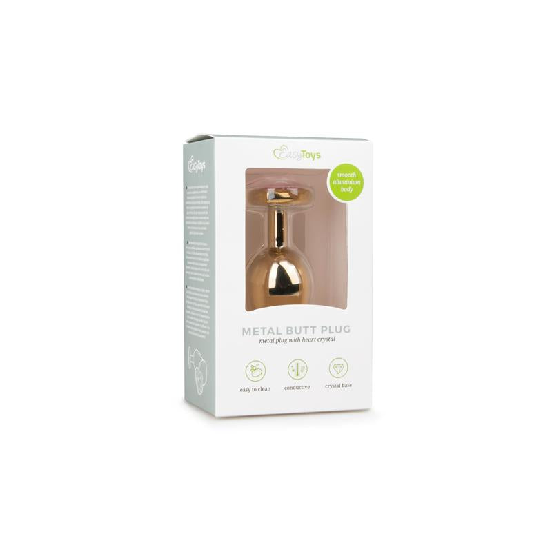 Plug Anal De Aluminio No. 7 - Oro/Rosa