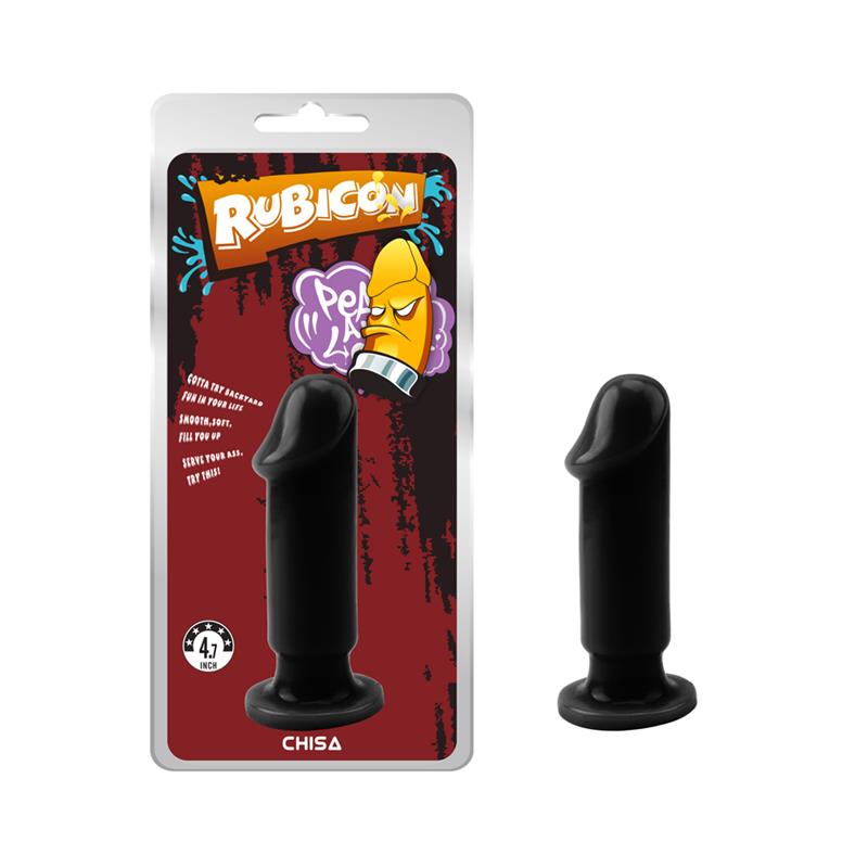 Plug Anal Evil Talla M 12.5 X 3.7 Cm Negro