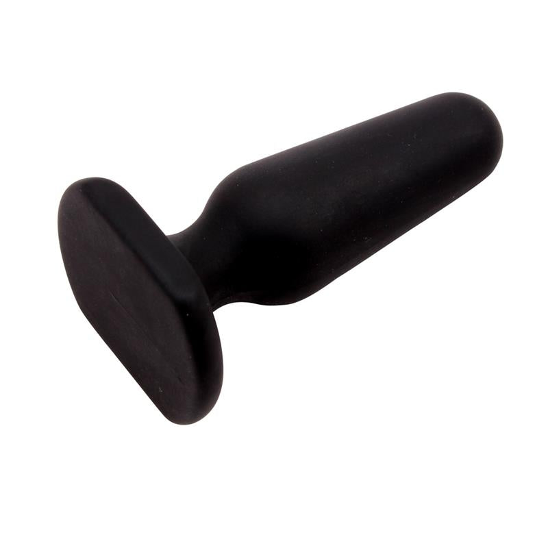 Plug Anal Silicona 7.5 X 2.5 Cm Negro