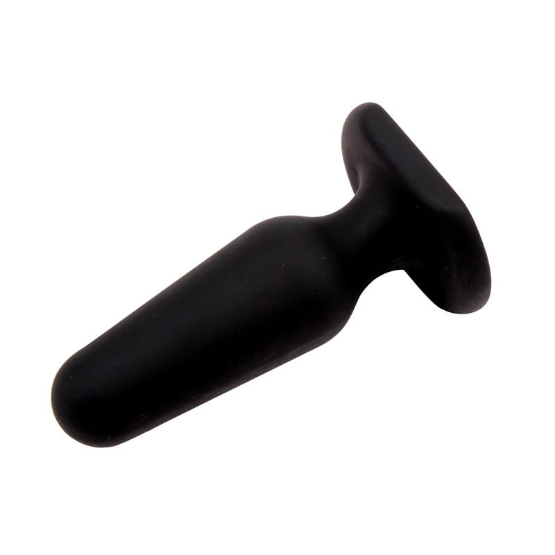Plug Anal Silicona 7.5 X 2.5 Cm Negro