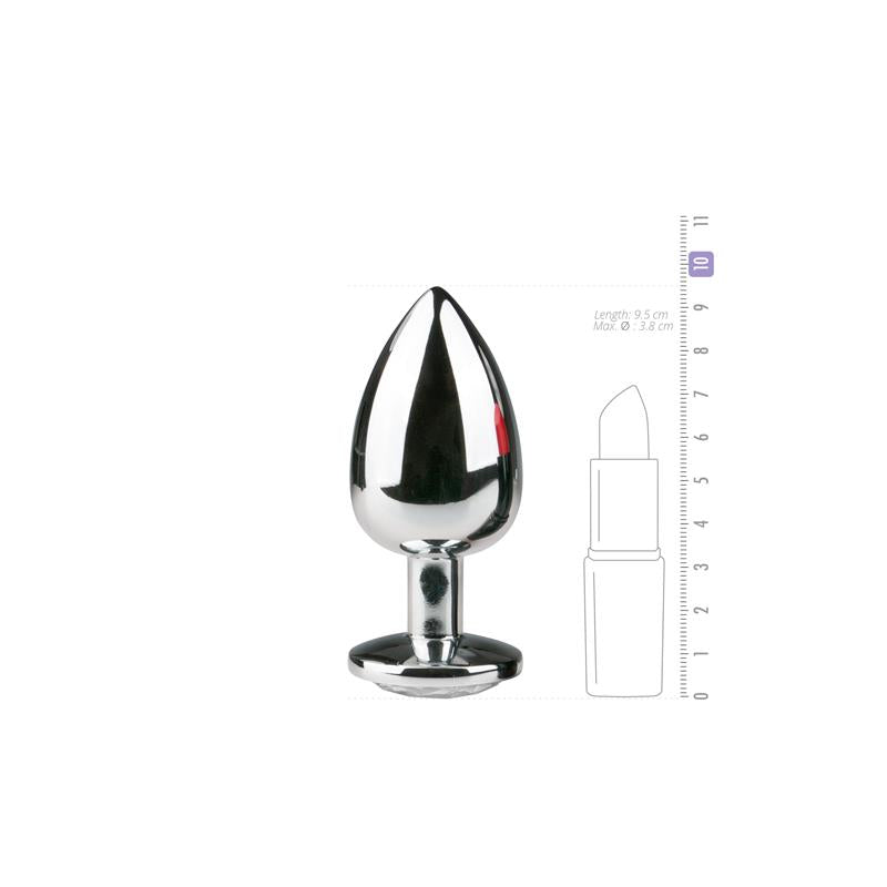 Plug De Aluminio No. 6 - Plata/ Transparente