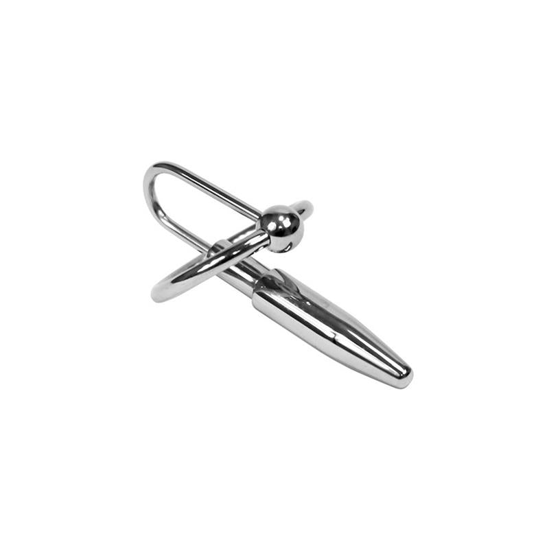 Plug Pene Con Anillo Glande Metal 28mm