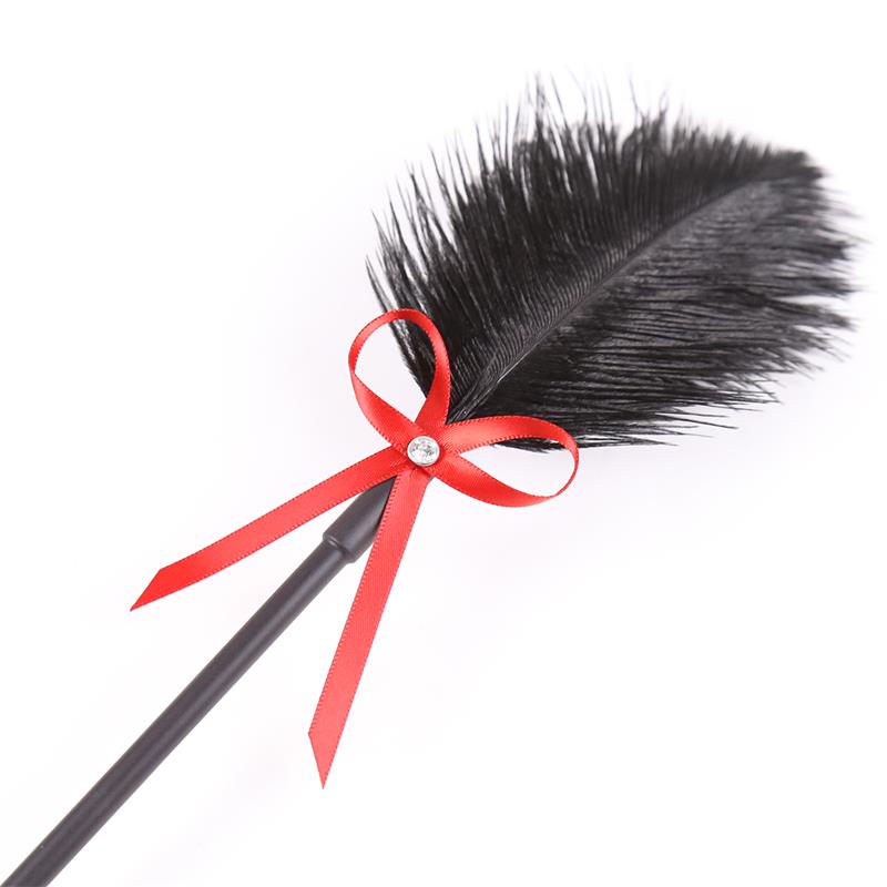 Plumas Y Pala 2 En 1 36 Cm Negro/Rojo