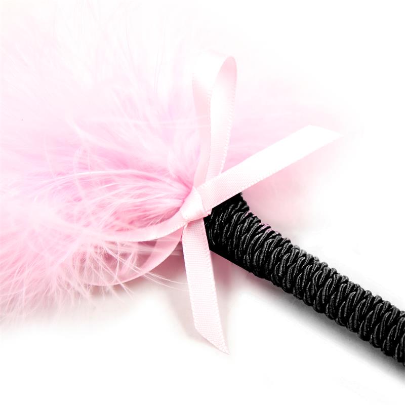 Plumero Con Lazo 25 Cm Rosa