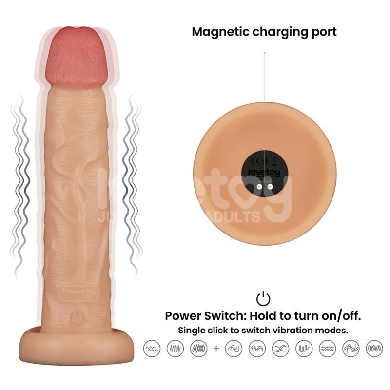 Power Basics Dildo Con Vibración 10