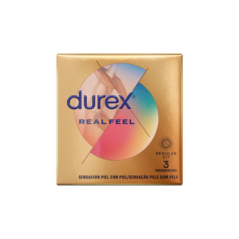 Durex - Real Feel Preservativos 3 Unidades