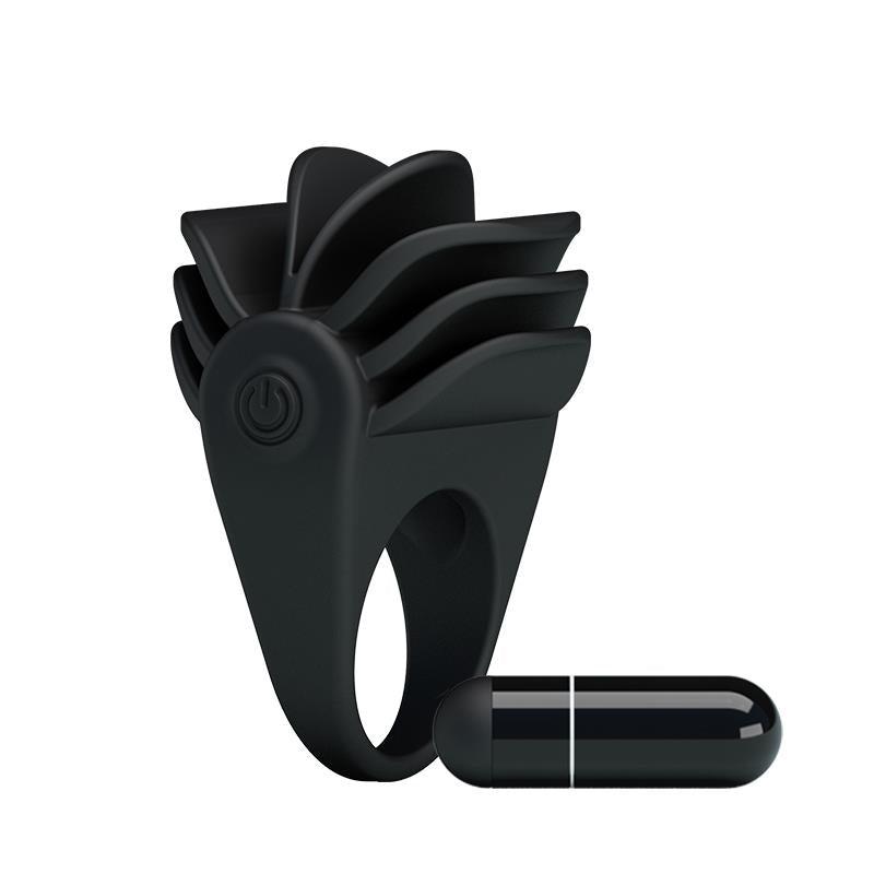 Pretty Love Chester Anillo Vibrador Negro