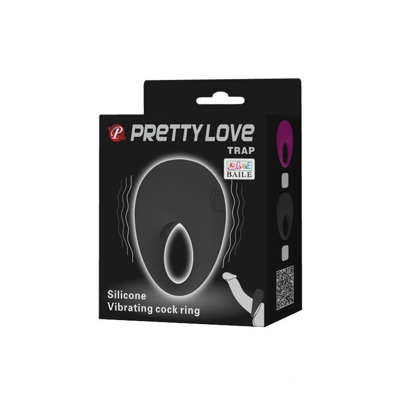 Anillo Vibrador Trap De Pretty Love - Negro