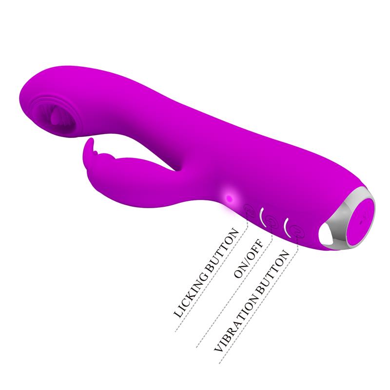 Pretty Love - Rachel Vibrador Recargable Con Succionador Morado