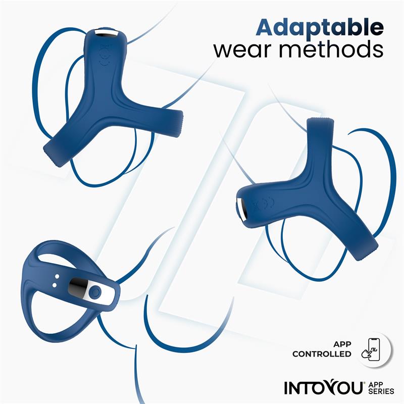 Rank Anillo Vibrador Con App Azul