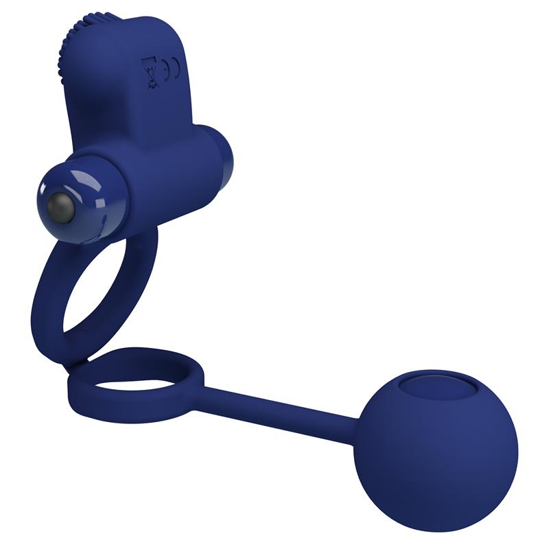 Pretty Love - Remington Doble Anillo Vibrador Con Plug Azul