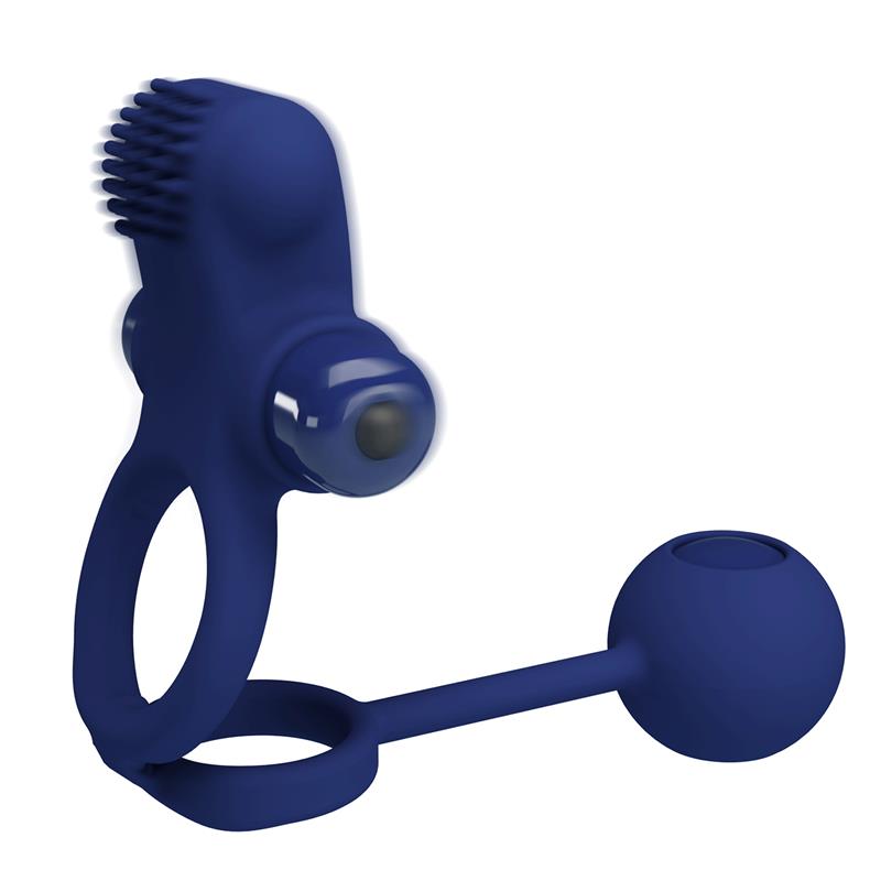 Pretty Love - Remington Doble Anillo Vibrador Con Plug Azul