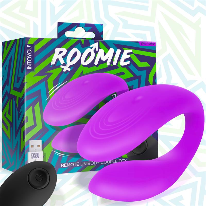 Vibrador Roomieero  Jugvib    Silicona Líquida Unibody Con Control Remoto Usb
